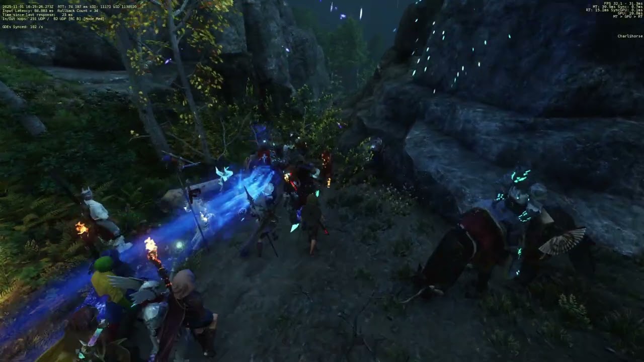 Everfall town to the old starting beach - New World Walk - Nysa - Nov 1st 2025