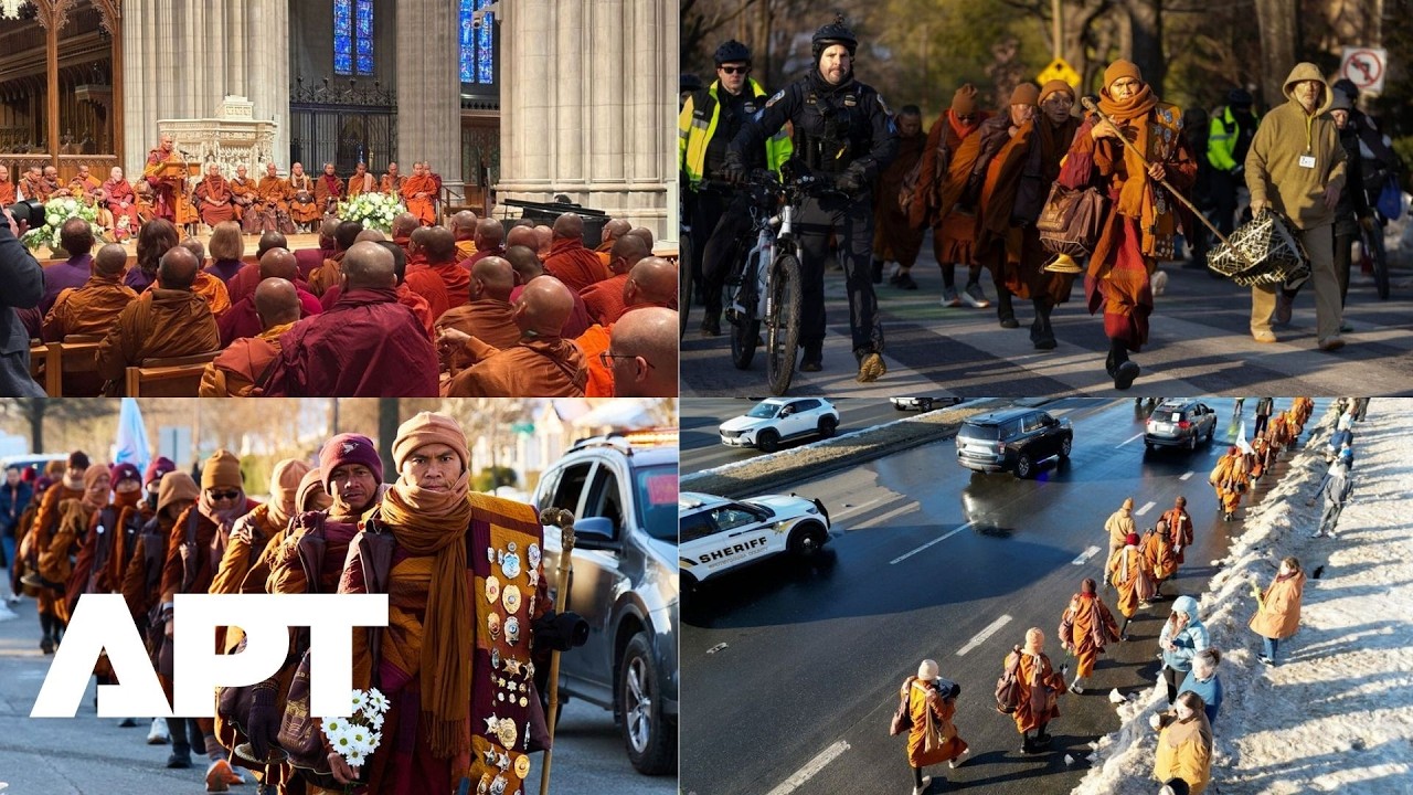 Buddhist Monks Reach Washington After 2,300-Mile Walk for Peace | APT