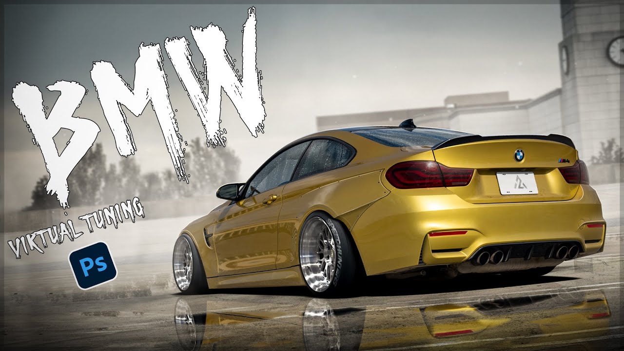 Wide Body BMW M4 Virtual Tuning photoshop