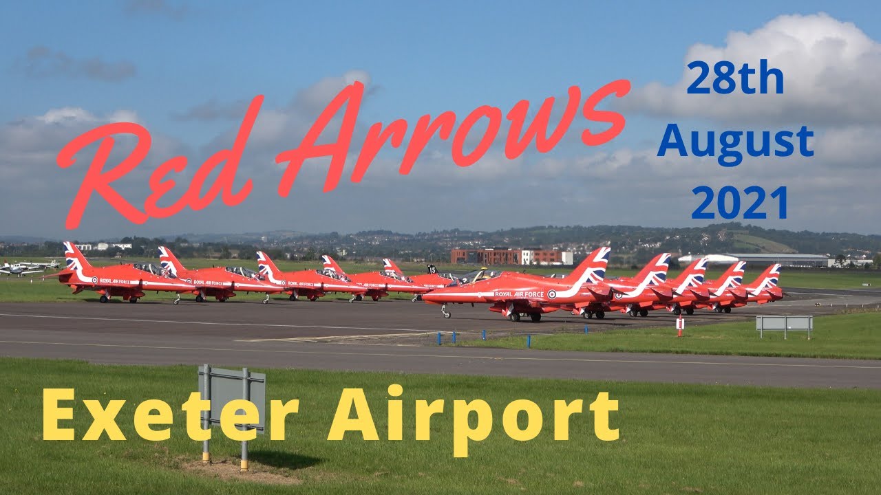 Red Arrows at Exeter Airport (Take off) 28th August 2021