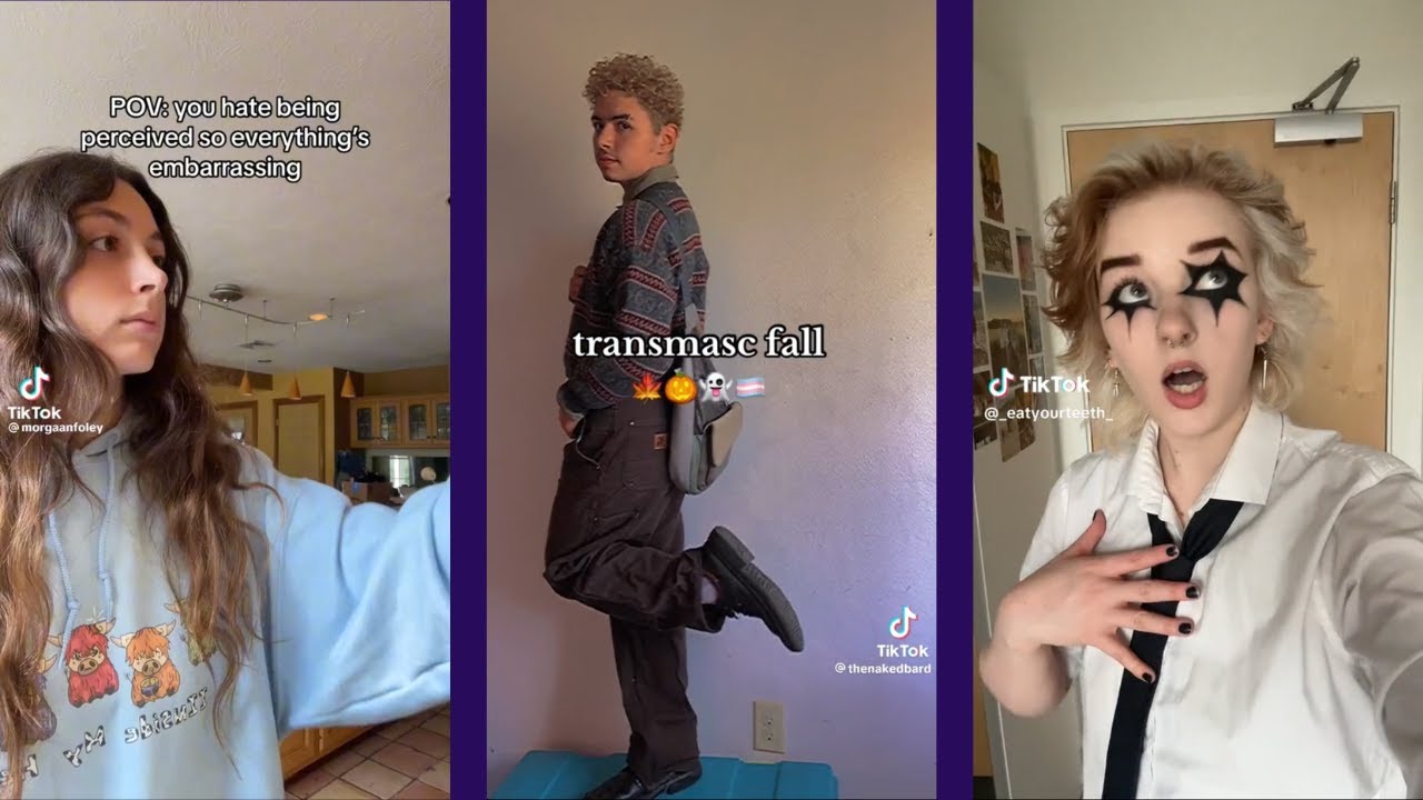 lots of random tiktoks just because (trans, alt fashion, disability etc)