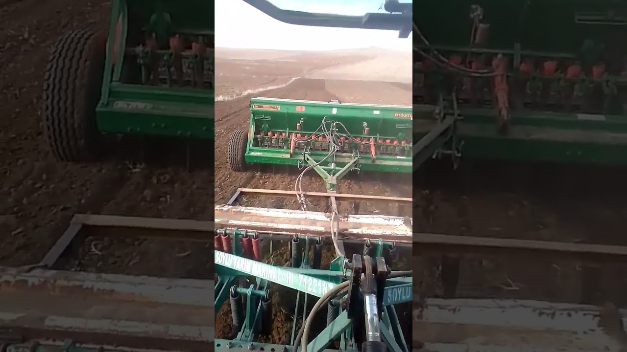iki işlem bir arada #johndeere #kazayağı #yulaf #mibzer #ikiliekim #&ouml;zellertarımvehayvancılık