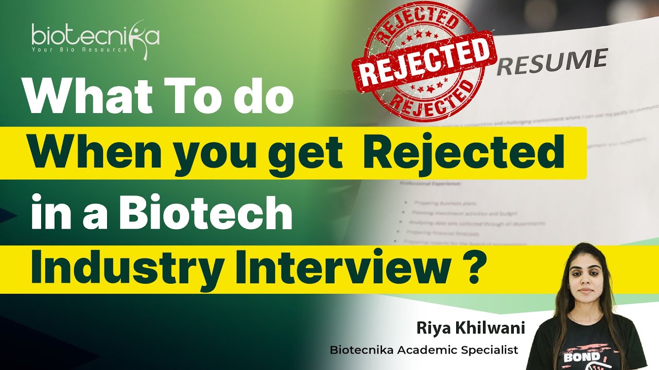 How to Handle Failure at Interview In Biotech Industry
