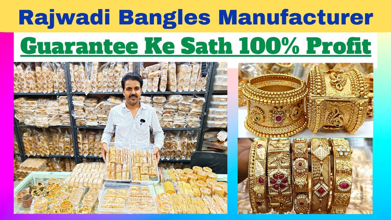 New Jewellery 2023 | Latest Premium Rajwadi Bangles Wholesale Market Mumbai | Rajwadi Bangles Wholes