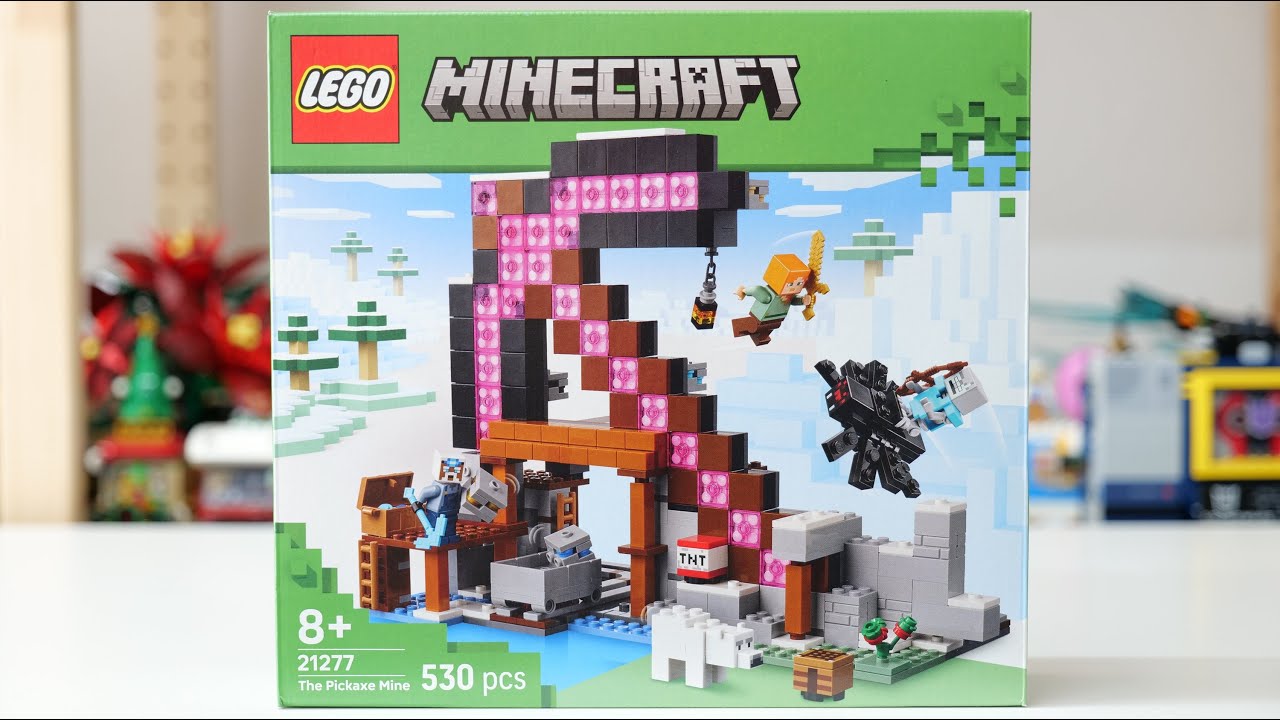 LEGO Minecraft 21277 Шахта с киркой. Скоростная сборка