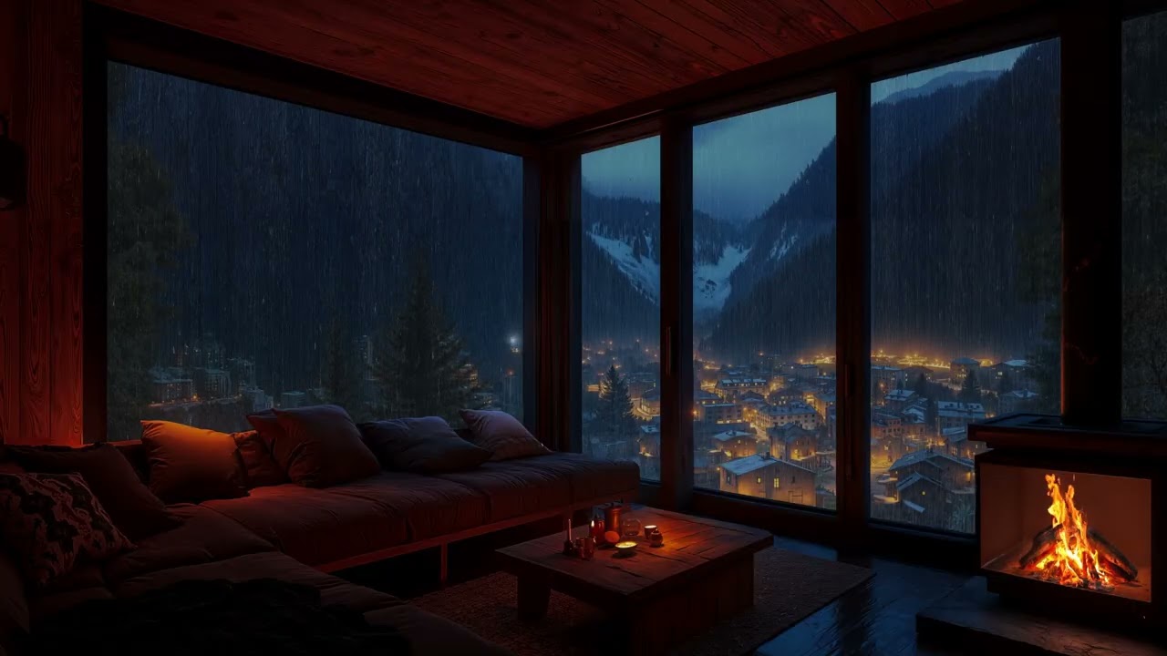 Watching A Big Storm Can Help You Fall Asleep More Easily, Listen To The Sound Of The Rain.