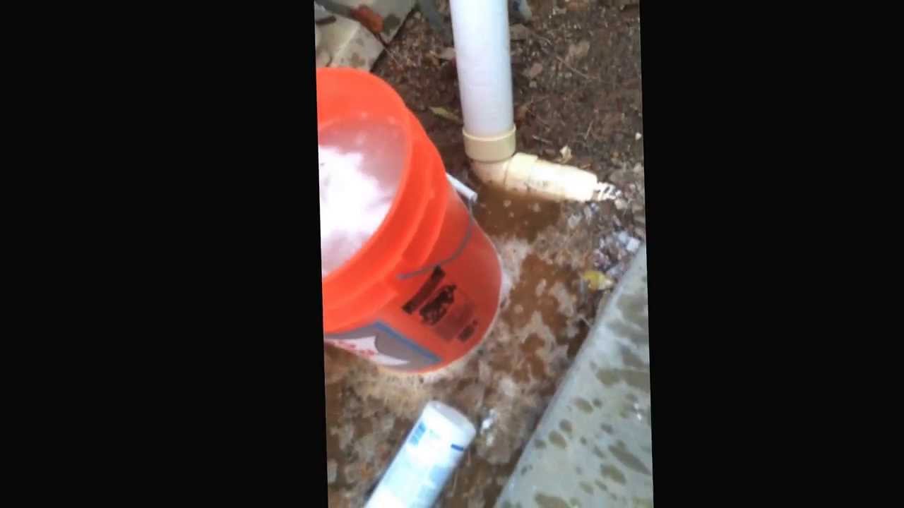 Acid neutralization with muriatic acid and baking soda