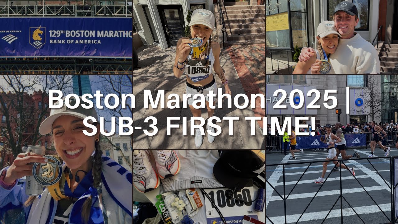 My First Boston Marathon: Sub-3 Hour Finish, Taper Week + Race Weekend Vlog!