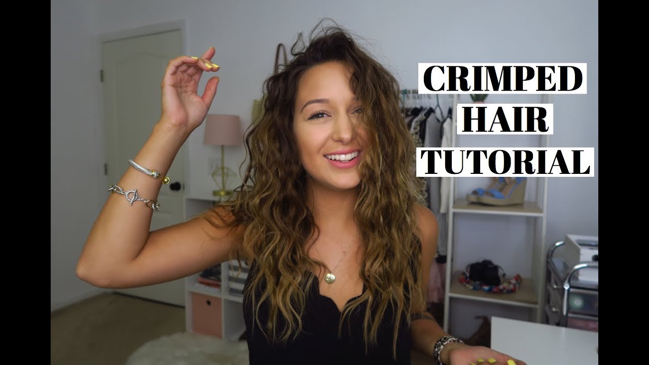 EASY CRIMPED HAIR TUTORIAL
