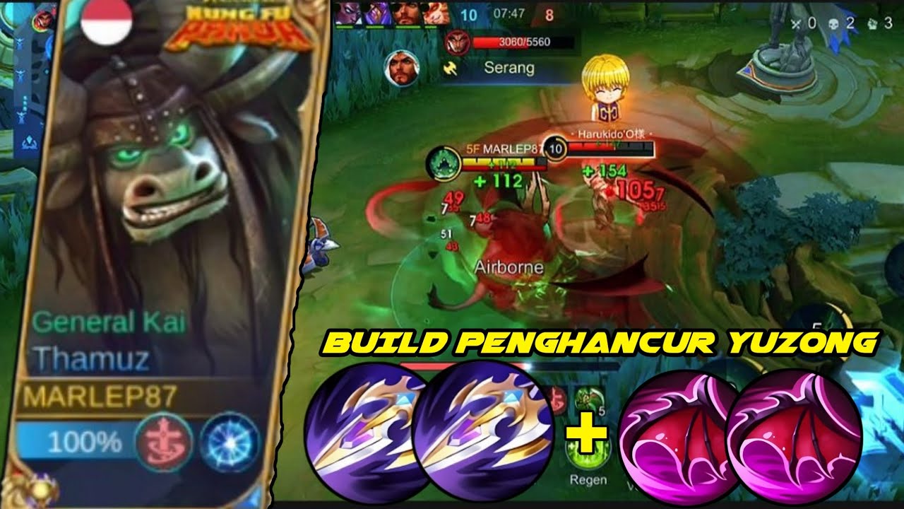 AWAL SEASON THAMUZ VS YUZONG DI EXP LANE - GAMEPLAY TOP GLOBAL THAMUZ🔥🔥