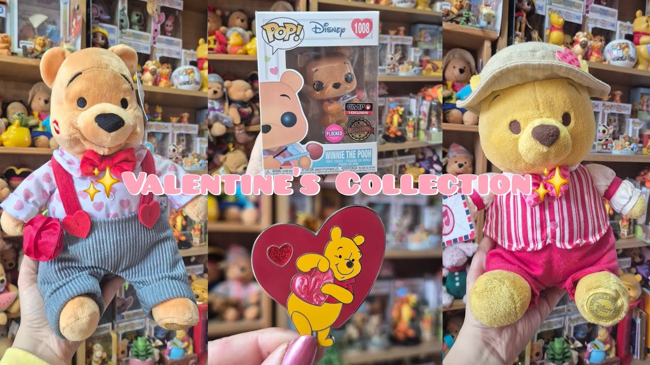 Winnie The Pooh Valentine's Collection 💝✨️| Plush, Pins & Funko's