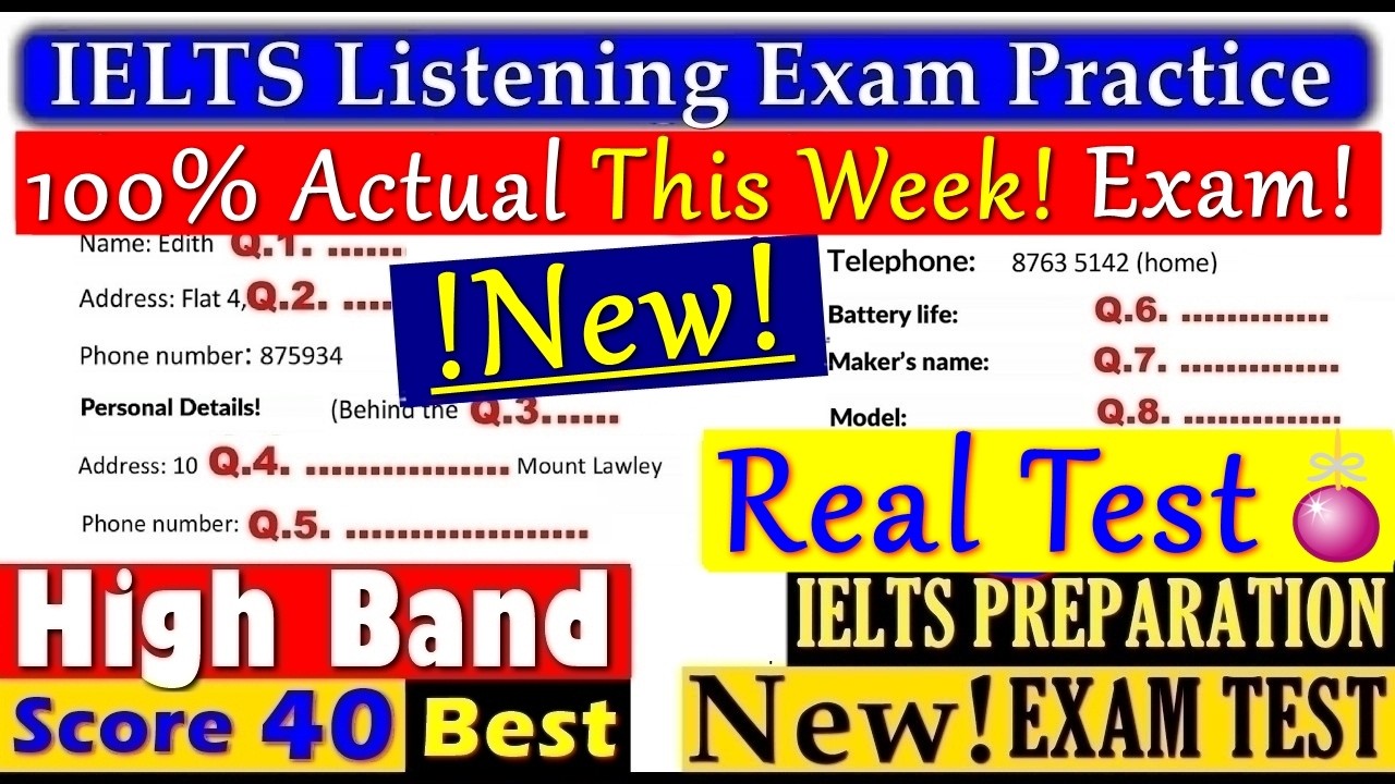 IELTS LISTENING PRACTICE TEST 2026 WITH ANSWERS | 06.06.2026