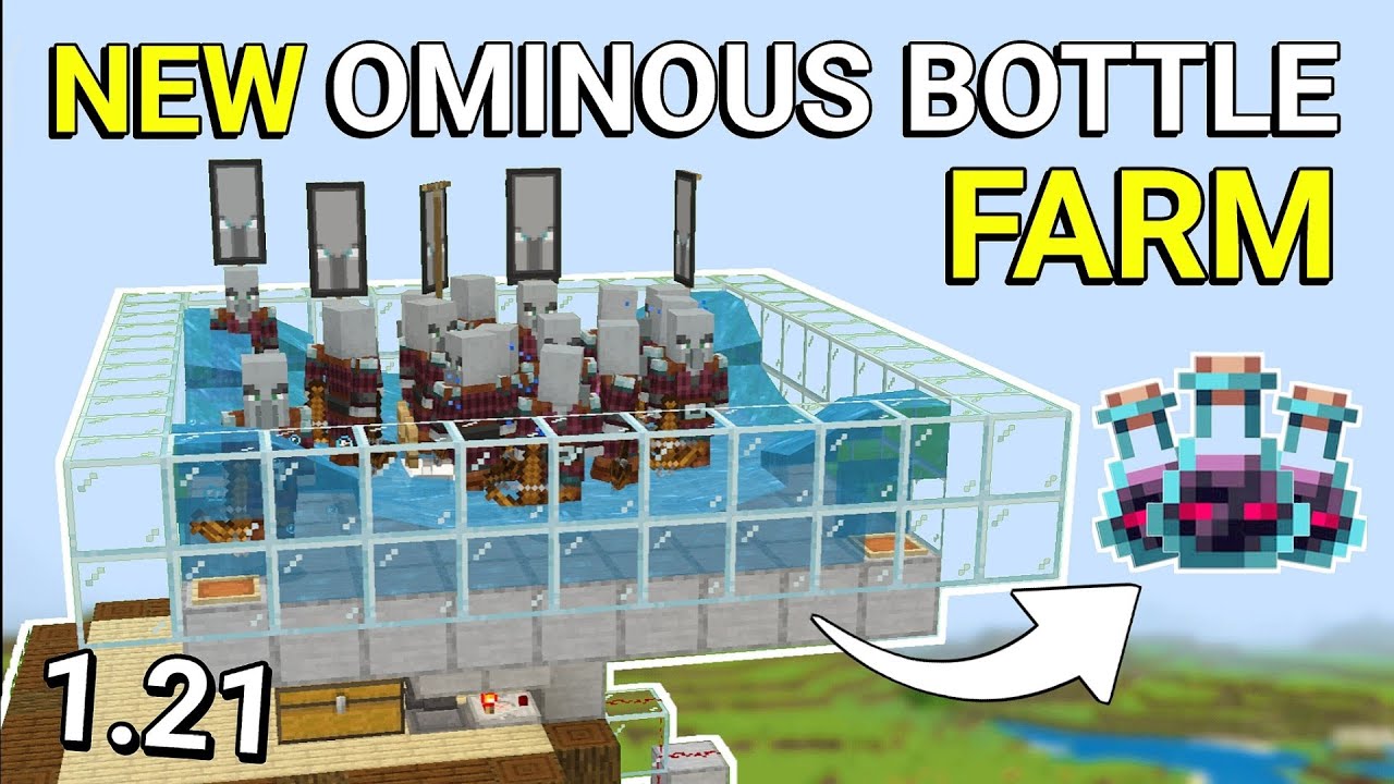 Quick & Easy Ominous Bottle Farm: 1.21 Bedrock Tutorial