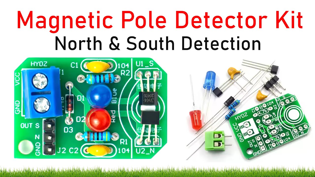 DIY Magnetic Pole Detector Kit | Detect North & South with Hall Sensor