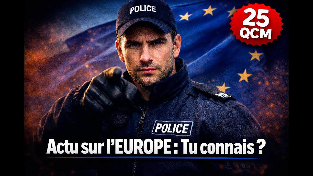 Concours gardien de la paix : QCM Actu de l'Europe 2025-2026
