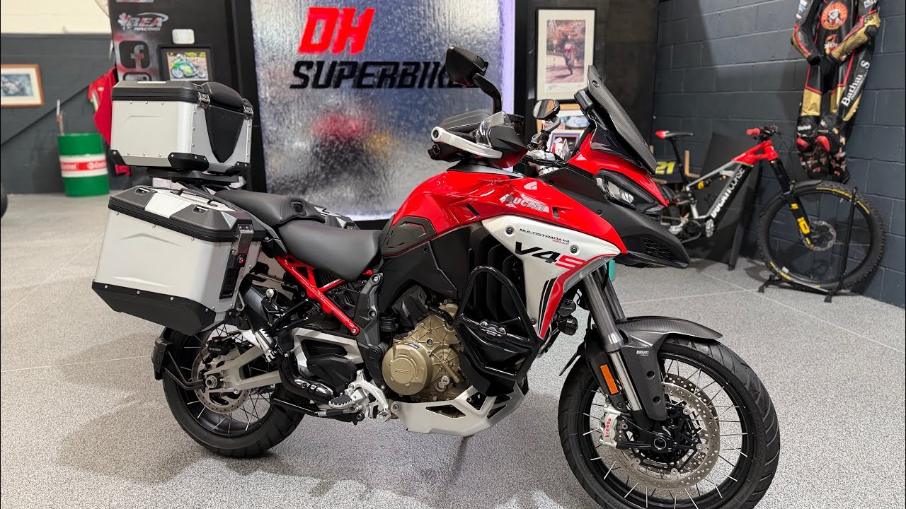 2023 Ducati Multistrada V4 Rally Adventure 5K Miles Ducati Red Warranty PX SWAP @dhsuperbikes 