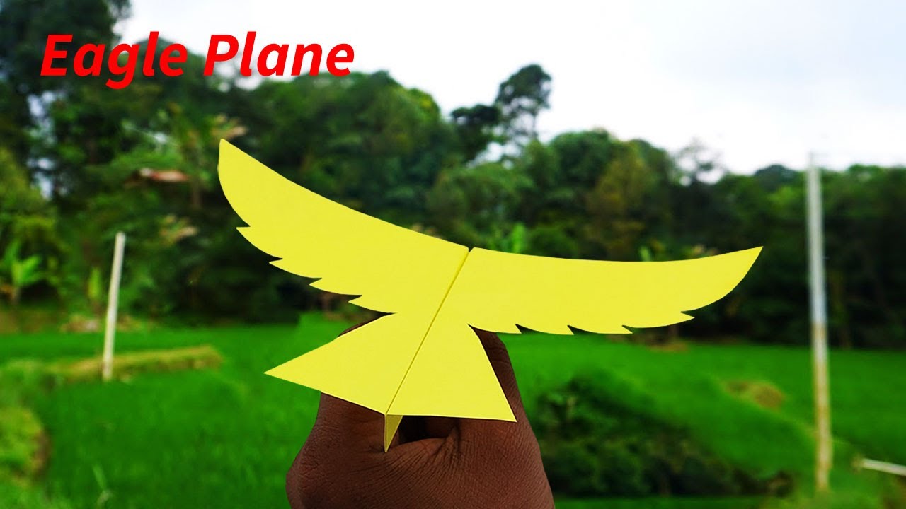 How To Make a Eagle Paper Plane - Bird Paper Airplane
