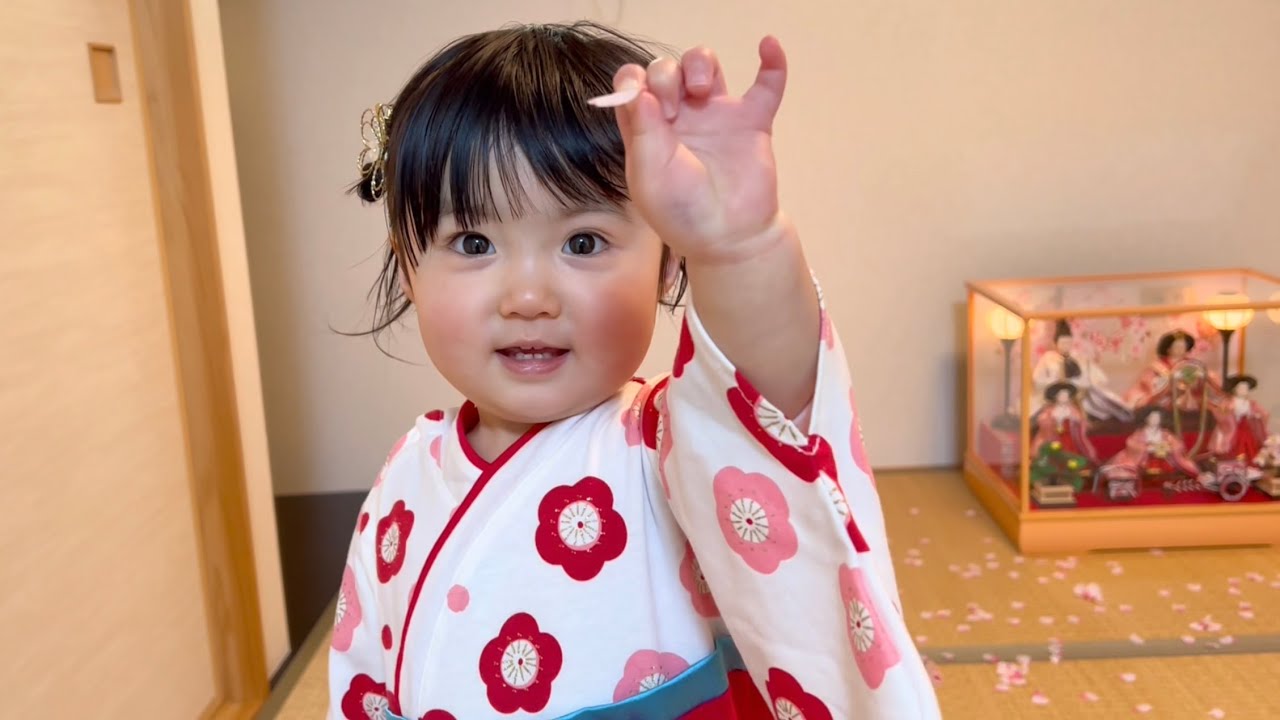 急成長.人生2度目の雛祭り🎎/The second Hinamatsuri in my life