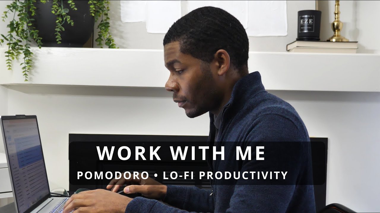 Work With Me | 2 Hour Deep Focus Session With Lo-Fi Productivity Music | Pomodoro Technique