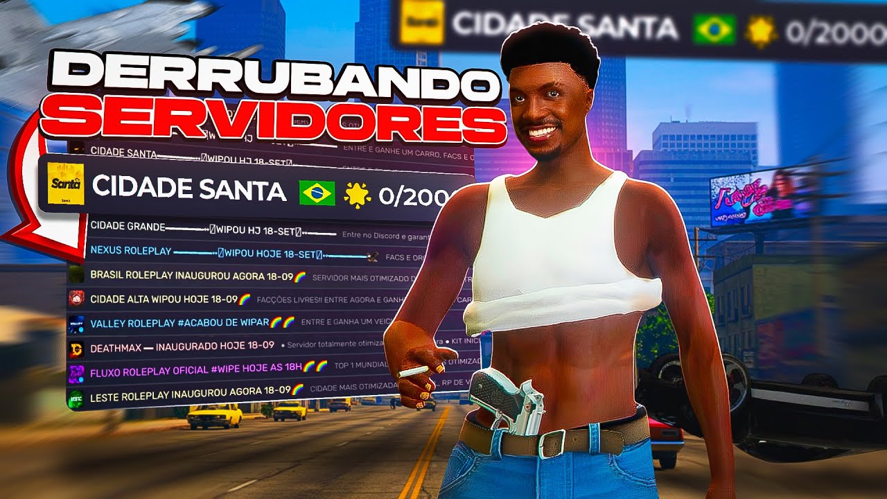 DERRUBANDO CIDADES DE GTA RP 😈