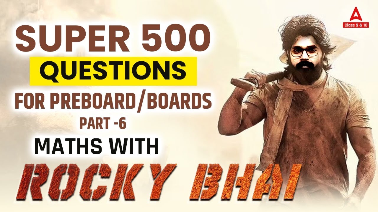 Class 10 Maths | Rocky Bhai | Practice Of 500 Questions For CBSE Board Exam 2023 | Gagan Sir