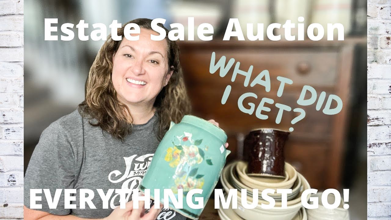 Estate Sale AUCTION: Everything Must Go! ~amazing haul ~ stoneware ~ antique furniture