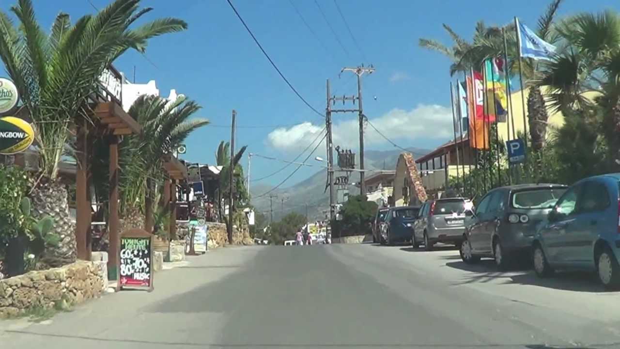 Fahrt durch Stalis (Kreta)
