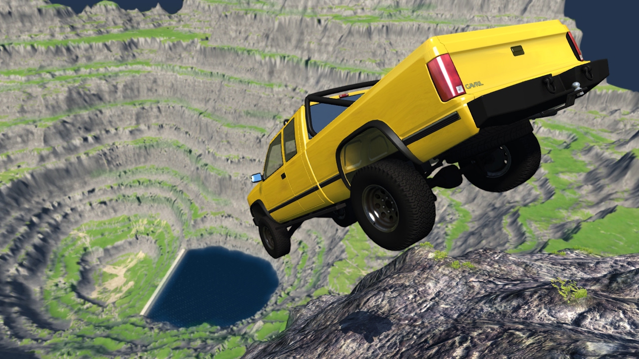 CRASH TESTING CARS OFF GIANT CLIFF 2! Leap of Death! (BeamNG Drive Mods)