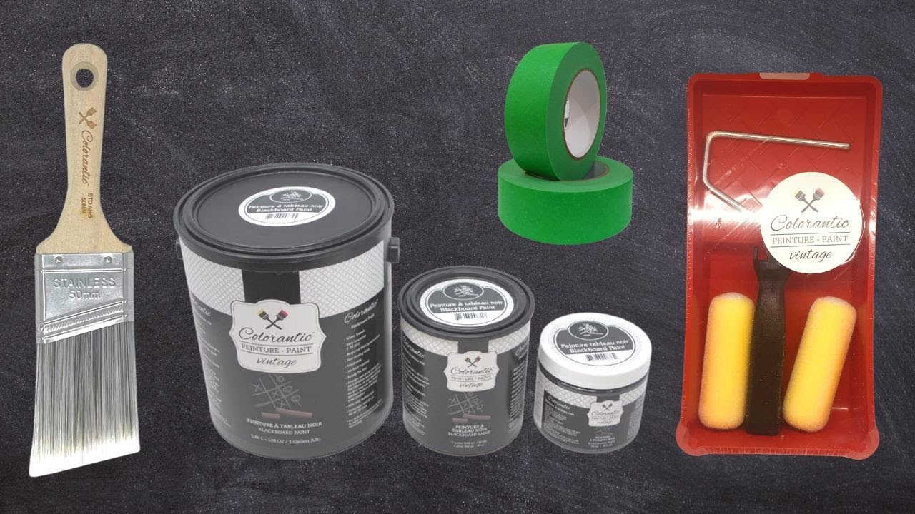 BIL // Peindre un mur peinture à tableau noir Colorantic/Painting a wall Colorantic chalkboard paint