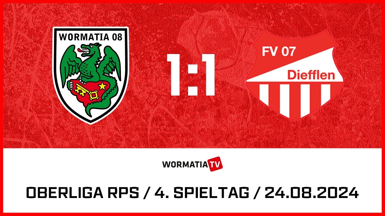 Highlights Wormatia Worms vs FV Diefflen 1:1 (24.08.2024)