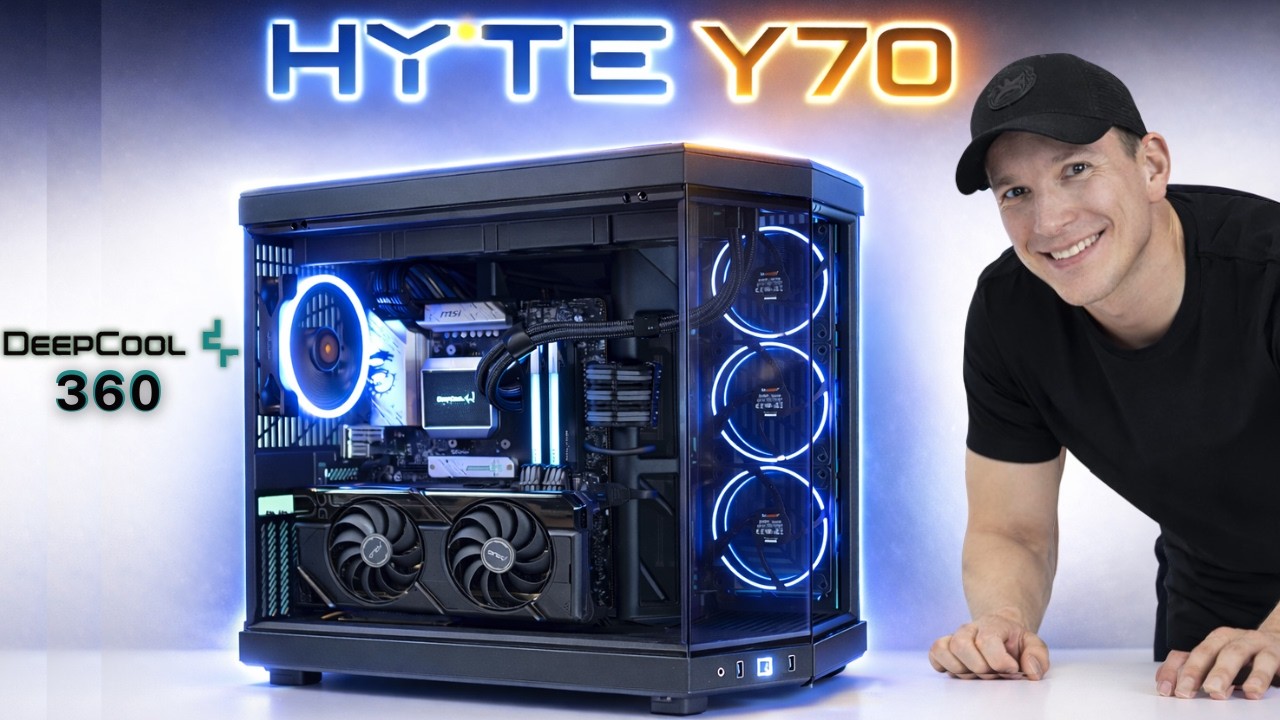 Hyte Y70 | Deepcool Mystique  360 + ASUS RX 7700 XT Pc Build