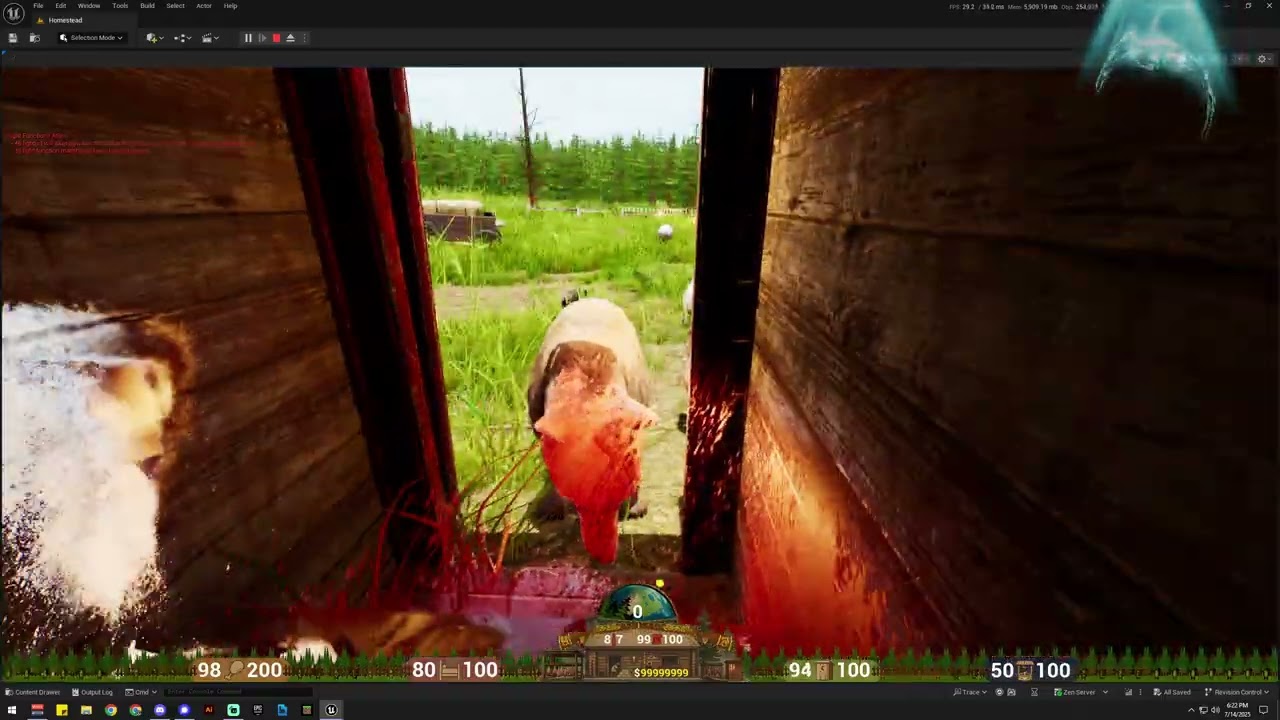 Frontier Porch Hero - 2 Week Game Jam - Bear Attack - Fight Back - UE5 Progress