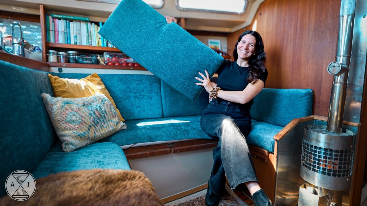 Upgrading a Boat to Sail ALASKA on a Budget! Clever Refit Using Salvaged Materials | A&J Sailing