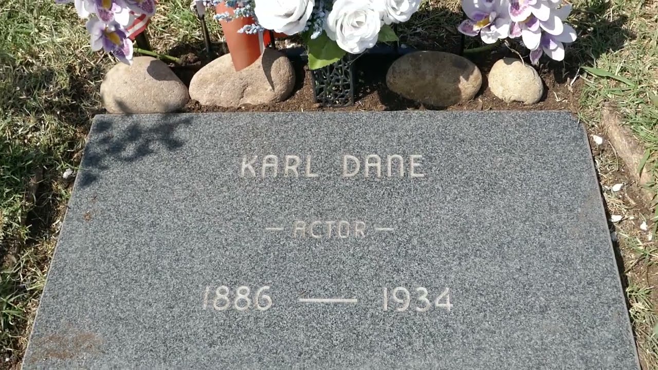 Actor Karl Dane Grave Hollywood Forever Cemetery Los Angeles California USA April 24, 2022