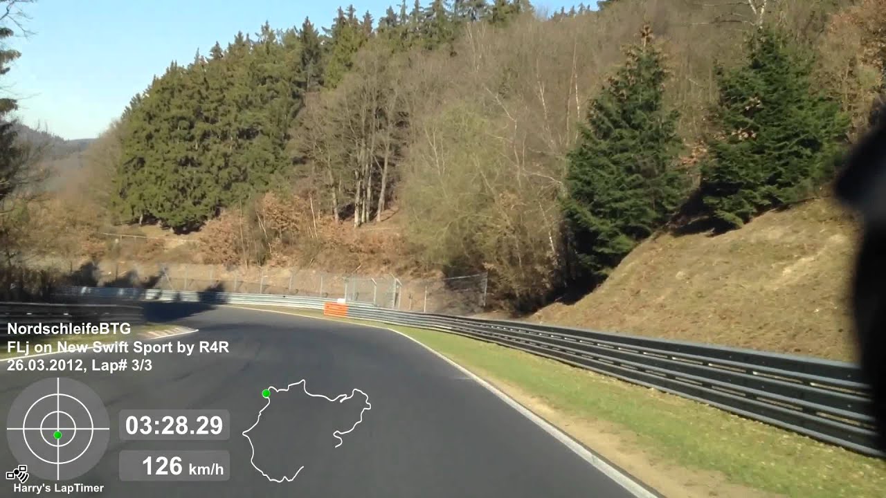 Nürburgring Nordschleife: 8m38s BTG, 2012 Suzuki Swift Sport Stage 2+