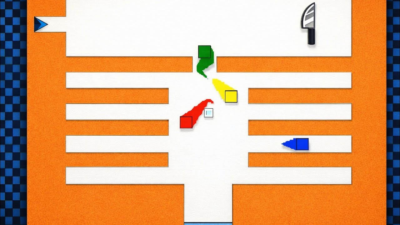 Square race // choose your colour 🟦🟥🟨🟩 #games  #2026 