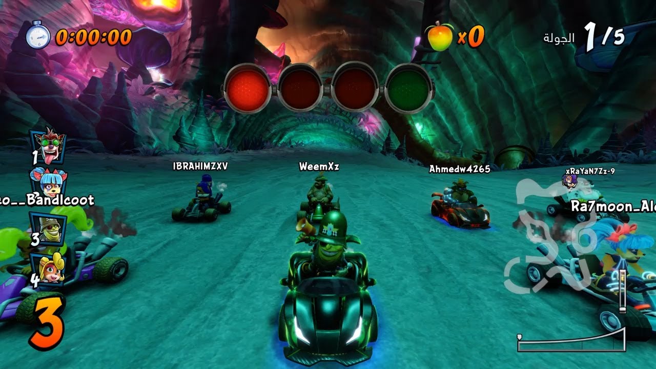 كراش سيارات أونلاين #217 نهاية الحرب العالمية التاسعة Ps4 || CTR Nitro  Fueled Online races