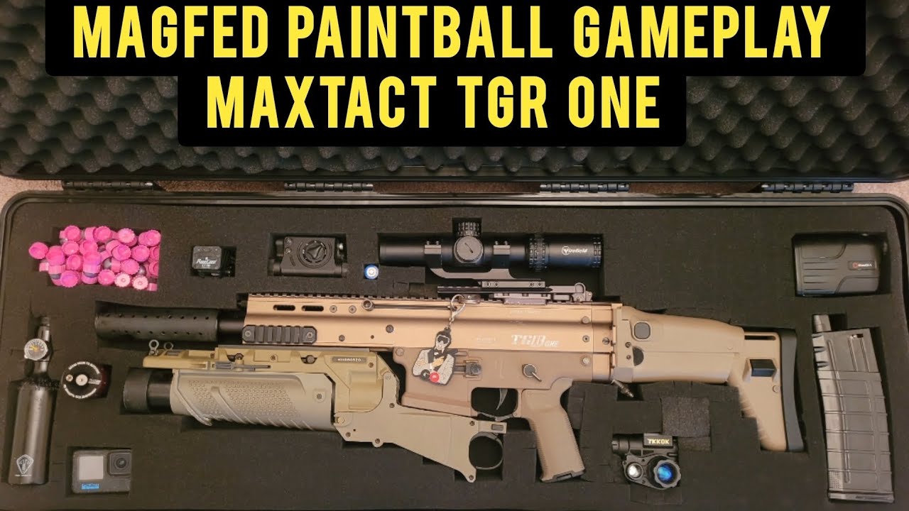 Magfed Paintball S.C.A.R. Gameplay Maxtact TGR ONE - FSR only #magfed #paintball #gameplay #skills