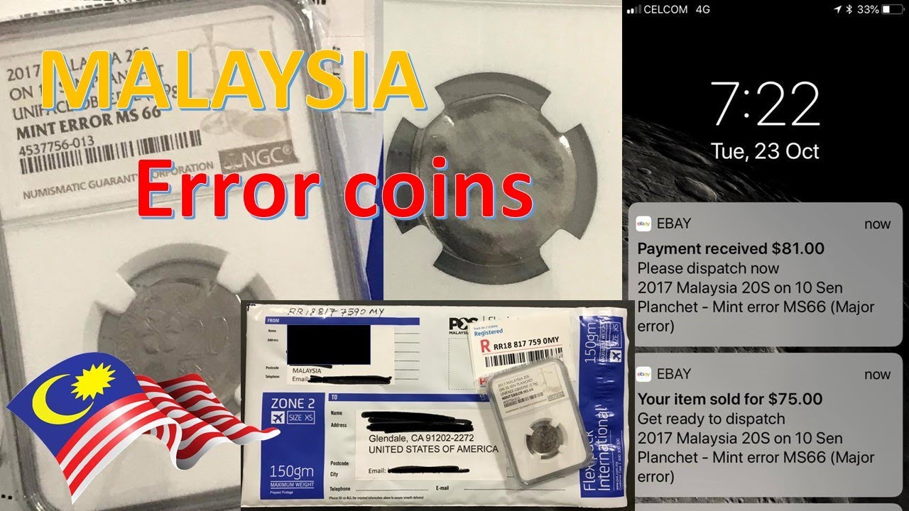 VC EP57 - Malaysia error coins