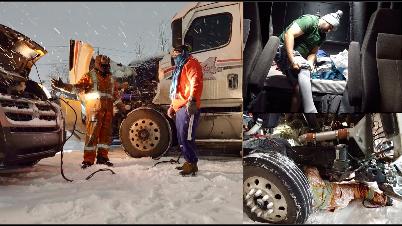 Calgary -25 mai truck break down & heat band ho gyi 🥶 | canada snow storm