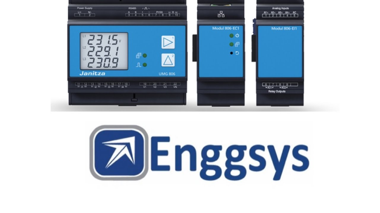 UMG806 Modbus RS485 setting Janitza electronics gmbh