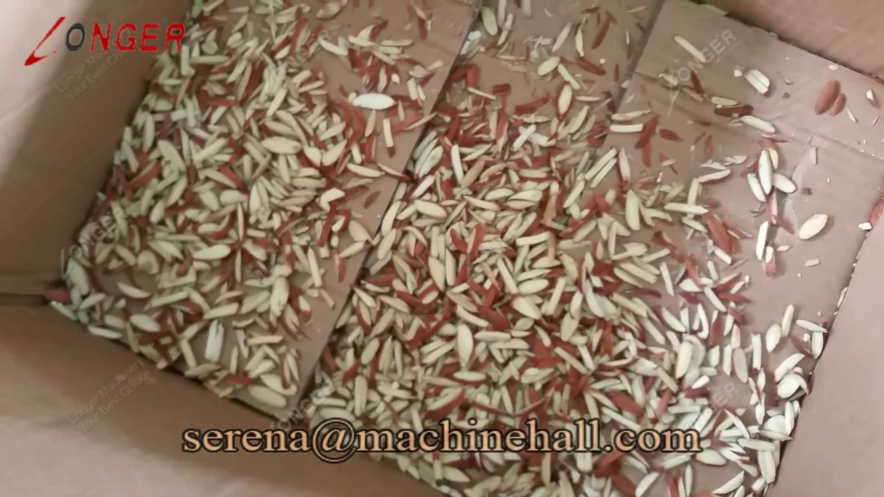 Almond Slivering Machine|Almond Strip Cutting Machine|Peanut Striping Equipment Video