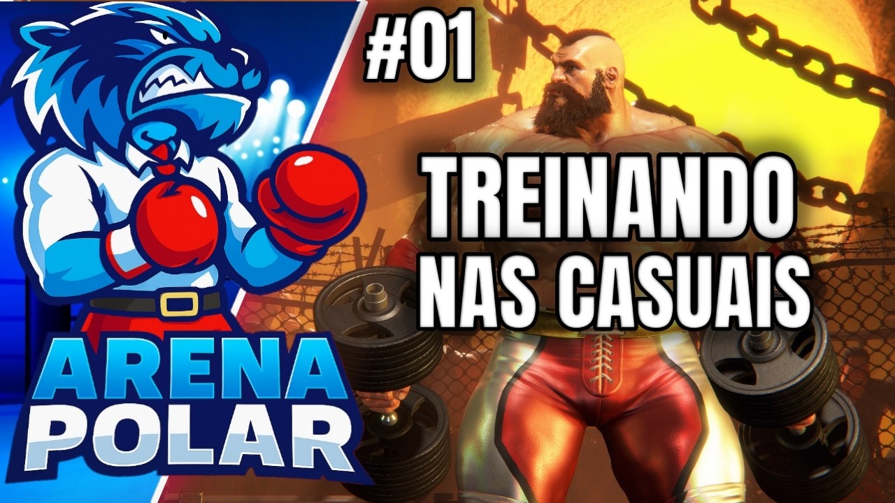 ARENA POLAR: STREET FIGHTER 6 - Treinando Nas Casuais #01 #Capcom #live  #sf6