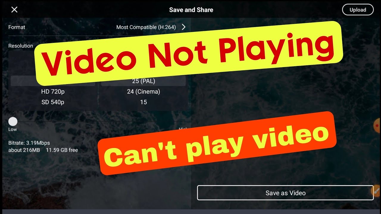 Can't play this video problem solve in kinemaster || Kinemaster can't play this video problem