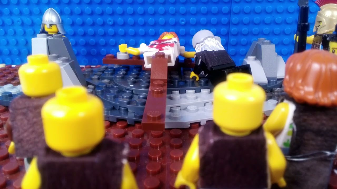 The Crucifixion of Jesus in (stop motion) lego.