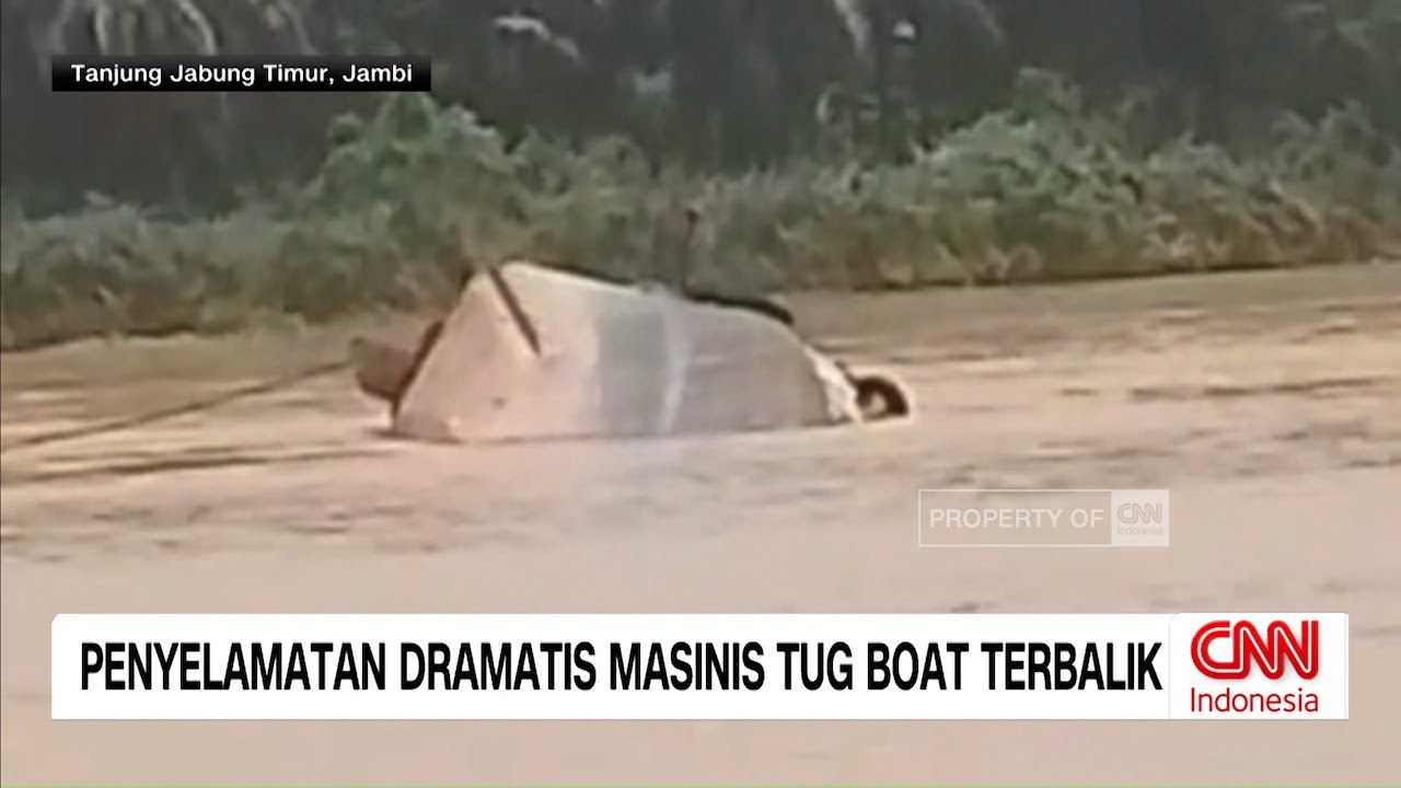 Penyelamatan Dramatis Masinis Tugboat di Jambi