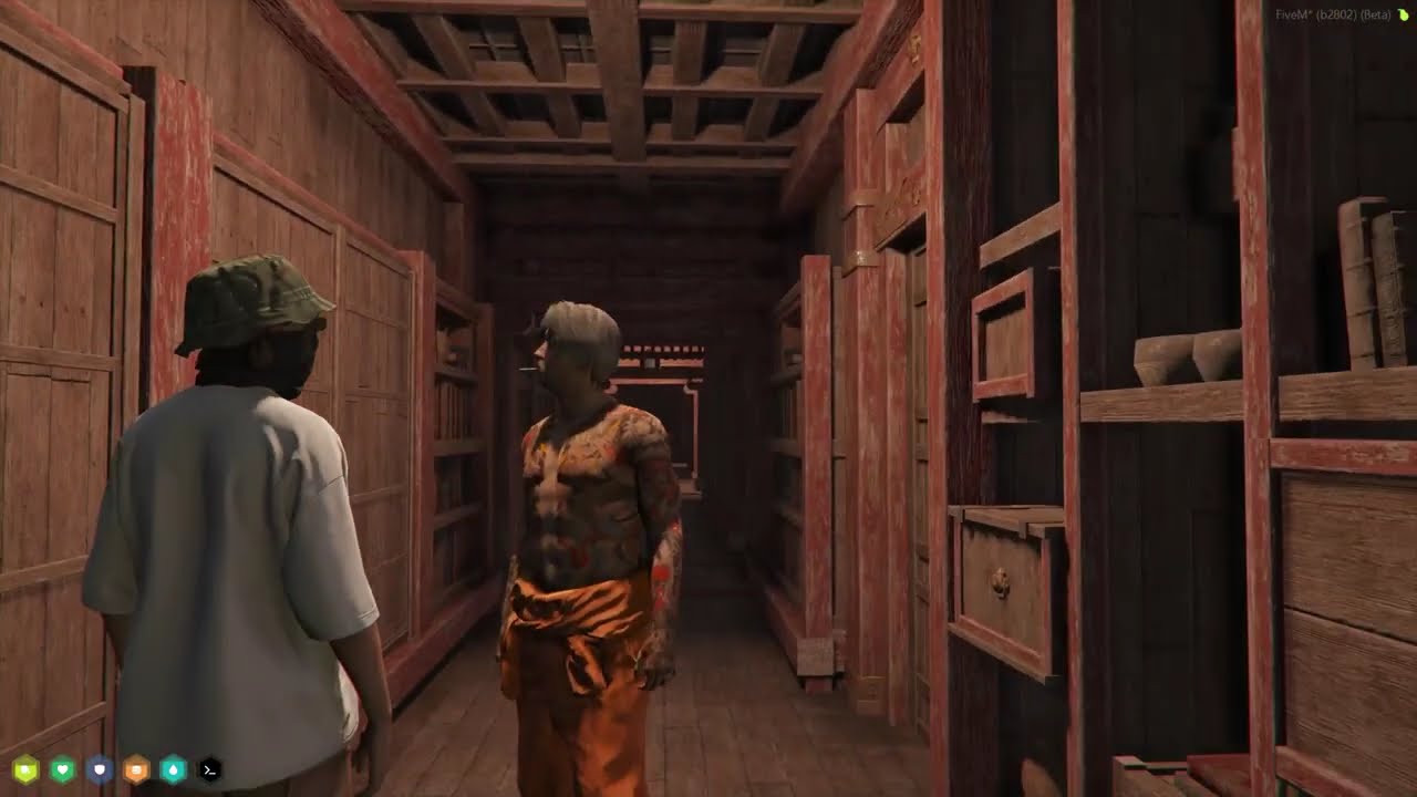 Lang shows CJ the secrets in Roosters Rest basement - NoPixel 4.0
