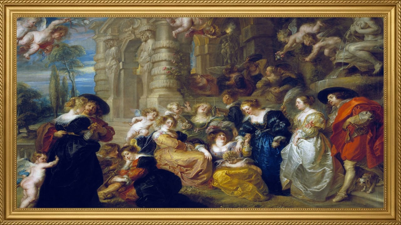 The Garden of Love – Peter Paul Rubens  Baroque Art 4K Wallpaper  Romantic Celebration Masterpiece