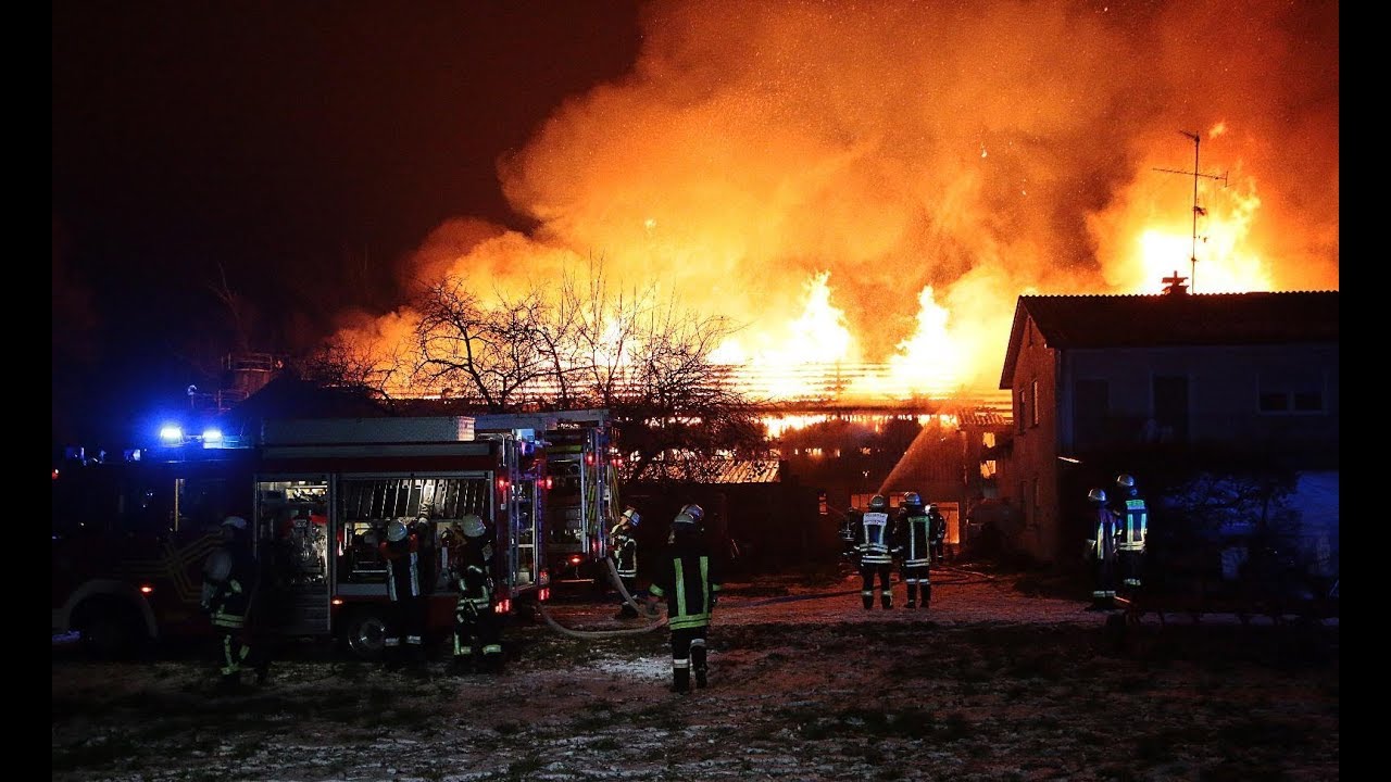 Kreis Günzburg: Rund 1 Million Euro Schaden bei Brand in Leipheim