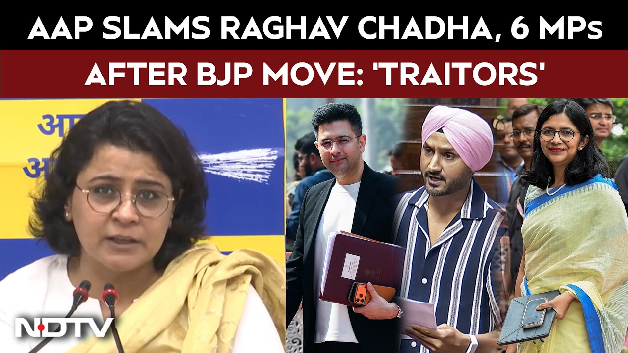 Raghav Chadha News | &lsquo;Traitors&rsquo;: AAP's Priyanka Kakkar Slams Raghav Chadha, 6 MPs After BJP Move